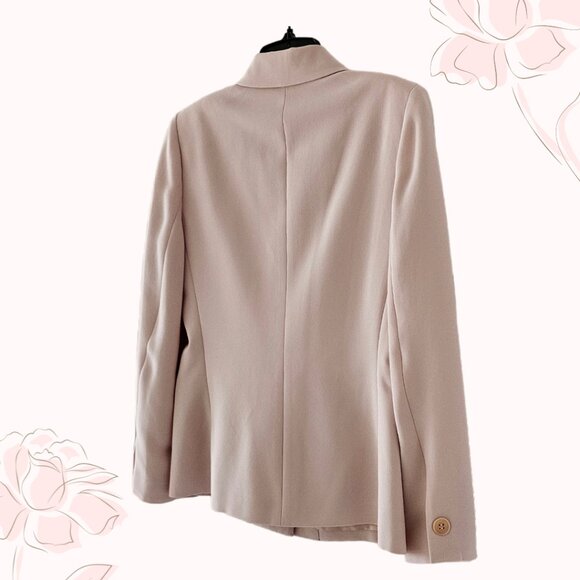 Petite Sophisticate Vintage Single-Breasted Blazer | NWT | 4P | Powder Pink - Picture 6 of 14